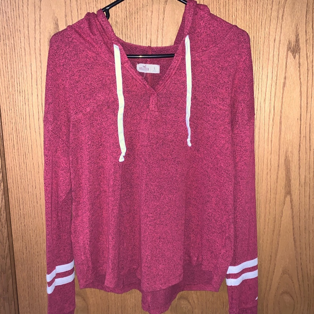 Hollister red long sleeve